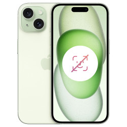iPhone 15 128 Go Vert Reconditionné sans FACE ID