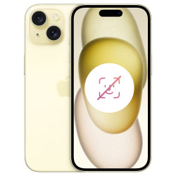 iPhone 15 128 Go Jaune Reconditionné Sans face id