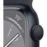 Apple Watch Série 8 - 45mm - Aluminium -  GPS - Noir - Bracelet sport Noir - Reconditionné