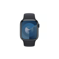 Apple Watch Série 9 - 45mm - Aluminium - GPS- Noir - Bracelet sport Noir - Reconditionné