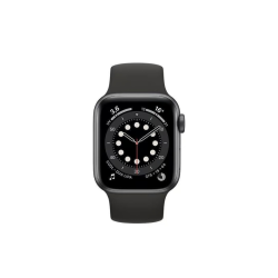 Apple Watch Série 6 40mm Gris - Bracelet Noir - Reconditionné