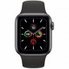 Apple Watch (Série 5) 4G  40mm - Aluminium Gris Sidéral - Bracelet Sport Noir - Reconditionné