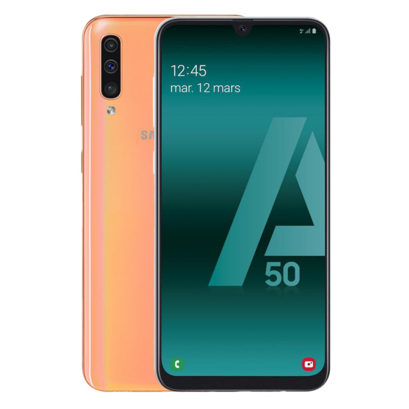 Galaxy A50 Double SIM 128 Go Corail Reconditionné