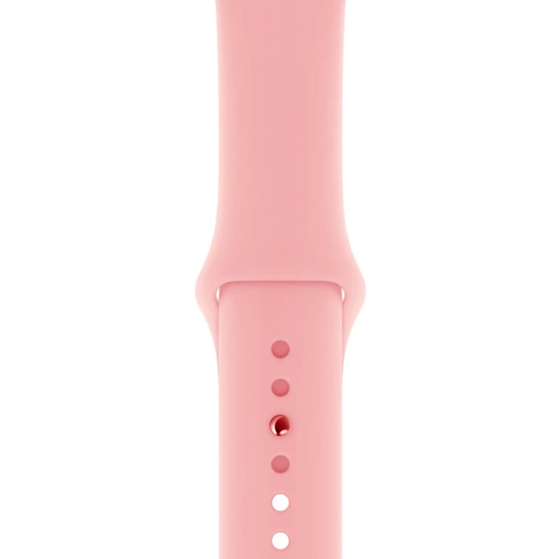 Apple Watch (Series 4) GPS 44 mm - Aluminium Or Rose - Bracelet sport Rose - Reconditionné