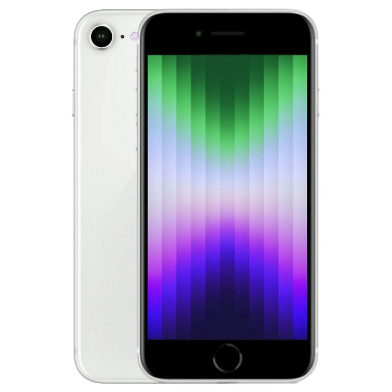 iPhone SE 2022 128 Go Lumière Stellaire Reconditionné - Blanc