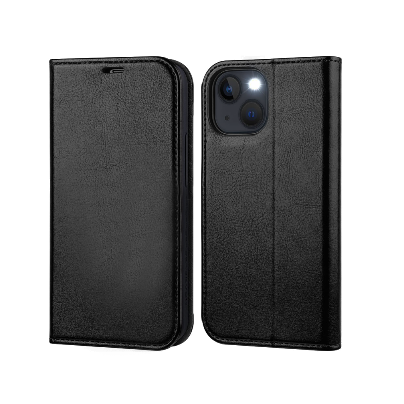 Coque étui noire iPhone 13