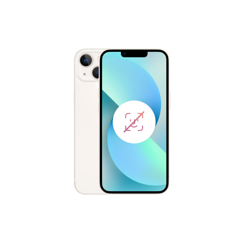 iPhone 13 128 Go Lumière stellaire Reconditionné - Blanc sans FACE ID