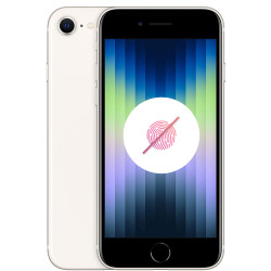 iPhone SE 2022 64 Go Lumière Stellaire Reconditionné - Blanc sans TOUCH ID