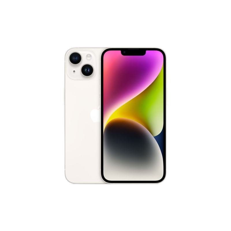 iPhone 14  eSim 256 Go Lumière Stellaire Reconditionné - Blanc
