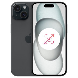iPhone 15 128 Go Noir Reconditionné sans FACE ID