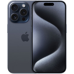 iPhone 15 Pro 256 Go Double Sim Titane Bleu Reconditionné