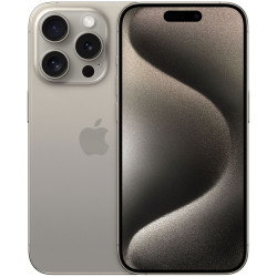 iPhone 15 Pro 512 Go Double Sim Titane naturel Reconditionné