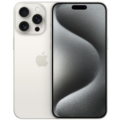 iPhone 15 Pro Max 256 Go Double Sim Titane Blanc Reconditionné